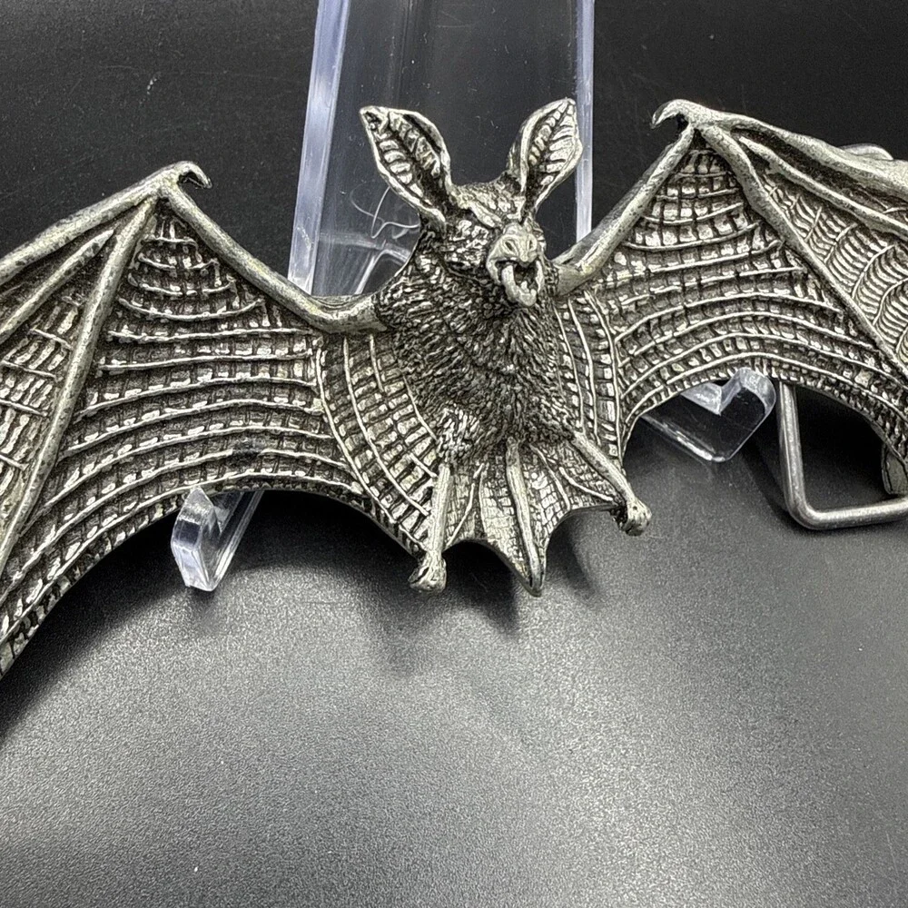 VINTAGE 1994 THE ALCHEMY CARTA BIKER BAT GOTHIC BELT BUCKLE MADE IN ENGLAND